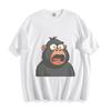 Shocked Gorilla Cartoon T-Shirt - Hilarious Wide-Eyed Jungle Unisex Tee