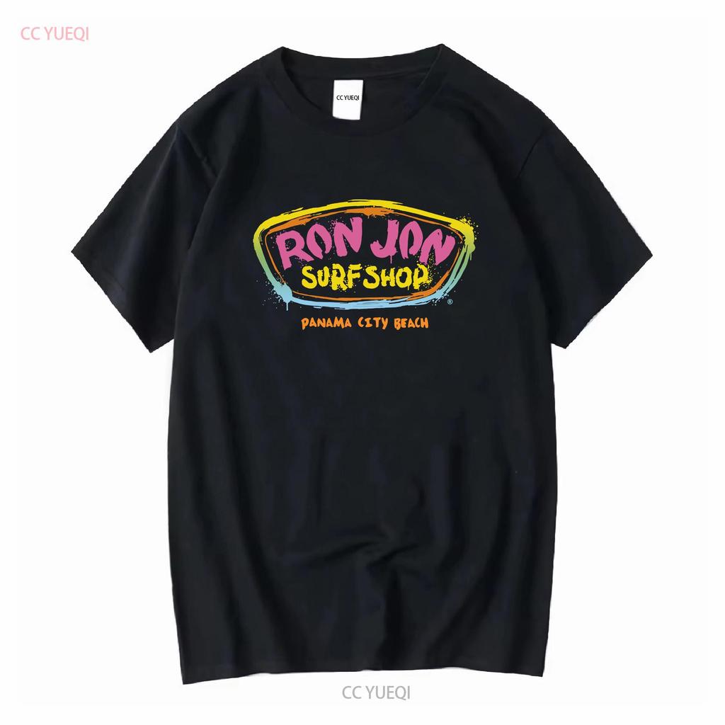 Ron Jon Surf Shop Panama City Beach Maglietta Uomo Taglia Piccola Manica Lunga Vintage Lavata Leggermente Stile Top Per Uso Quotidiano