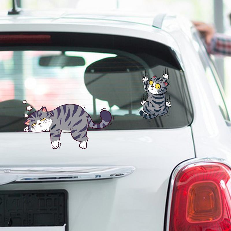 Lazy Sleeping Cat Sticker Auto Cute Animal Stickers Car Body Waterproof Vinyl Decals Decor Motorcycles Helmets Wall Window