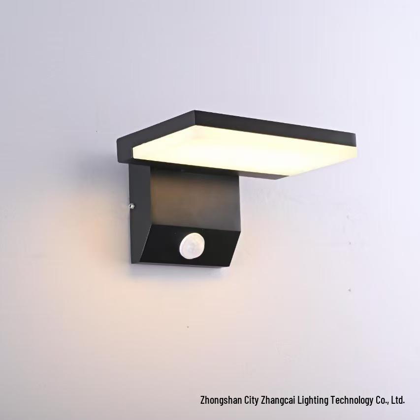 Rotatable LED Wall Light with Motion Sensor, Waterproof for Outdoor Courtyard and Garden
