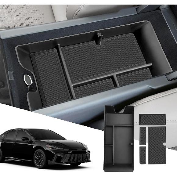 SXCY for 2025 Toyota Camry Center Console Organizer for Toyota Camry 2025 Accessories Console Tray for 2025 Toyota Camry Armrest Console Organizer 25 Camry Armrest Organize