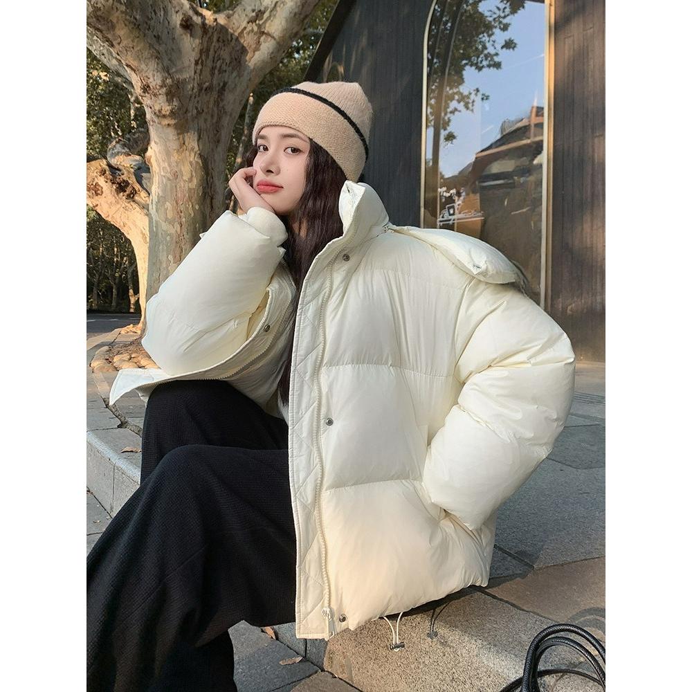 Down Padded Jacket Women's Winter Short Thickened Fashion Padded Jacket Loose Design Padded Jacket