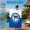 Hertha Bsc Berlin Crest Beach Towel, Quick-drying, Easy To Care For, Suitable for Both Fitness and Beach Vacations,Sports Essential