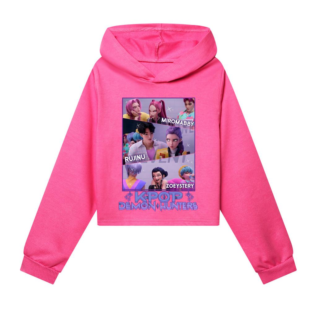 

Детские Девочки Аниме Мультфильм ПОП Певица Суперзвезда Руми Мира Зои Принт Повседневные Толстовки с Длинным Рукавом и Капюшоном Свитшот Топ 170Cm розы красного