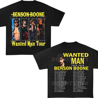 Benson Boone Wanted Man Tour T-Shirt and Kids T-Shirt