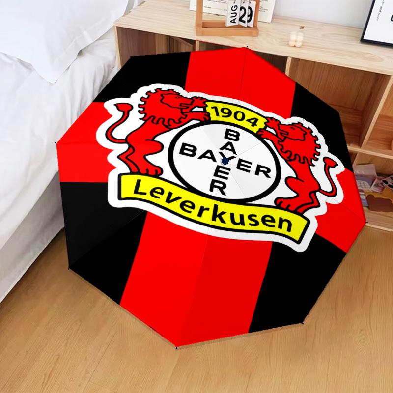 1PC Bayer Football Club Printed Umbrella Folding Umbrella, Automatic Umbrella 8-Frame for Travel, Camping Fan Gifts Christmas Gifts