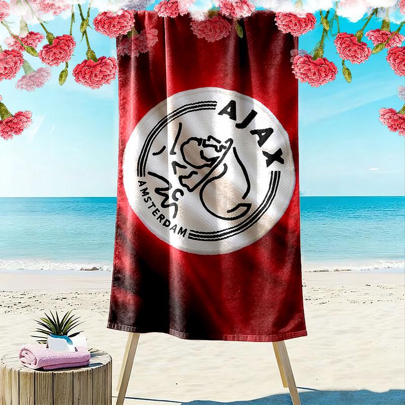 AFC Ajax Print Strandtuch, Großes Weiches Schnelltrocknendes Handtuch für Strand Camping Schwimmen
