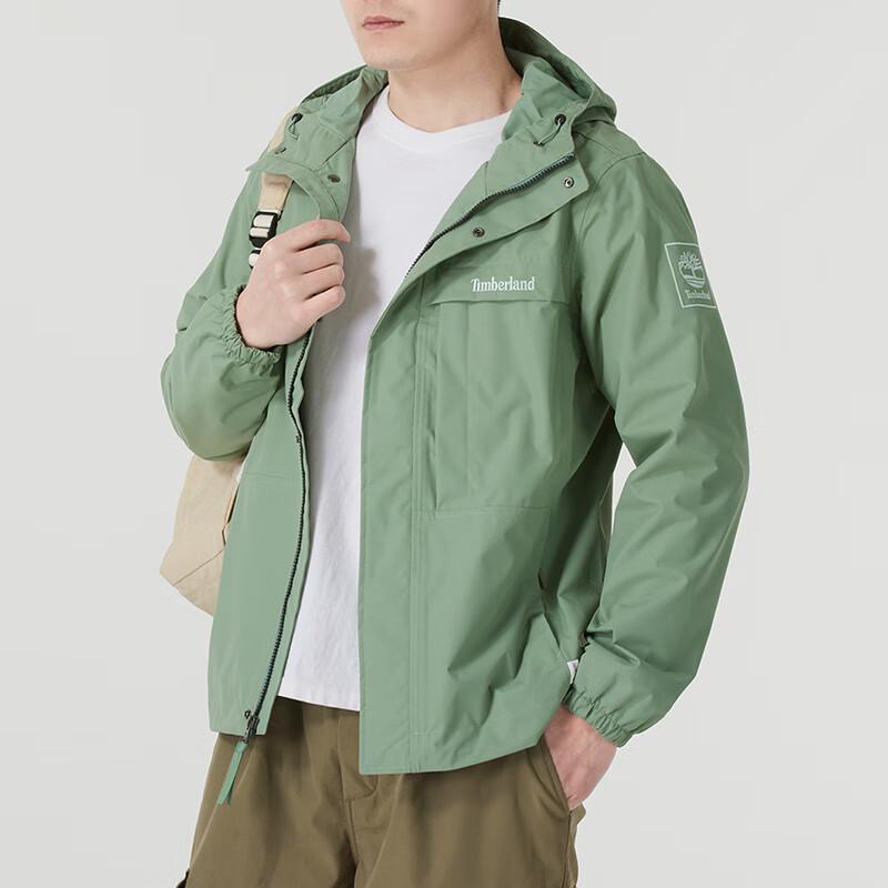Timberland Outdoor Waterproof Windproof Jacket Men Jacket Green-Bay A695WEC6