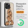 Capybara Popular Design Phone Case For iPhone 17 16 15 14 13 12 11 Plus Pro Max  High-end Luxury Magsafe Sheepskin