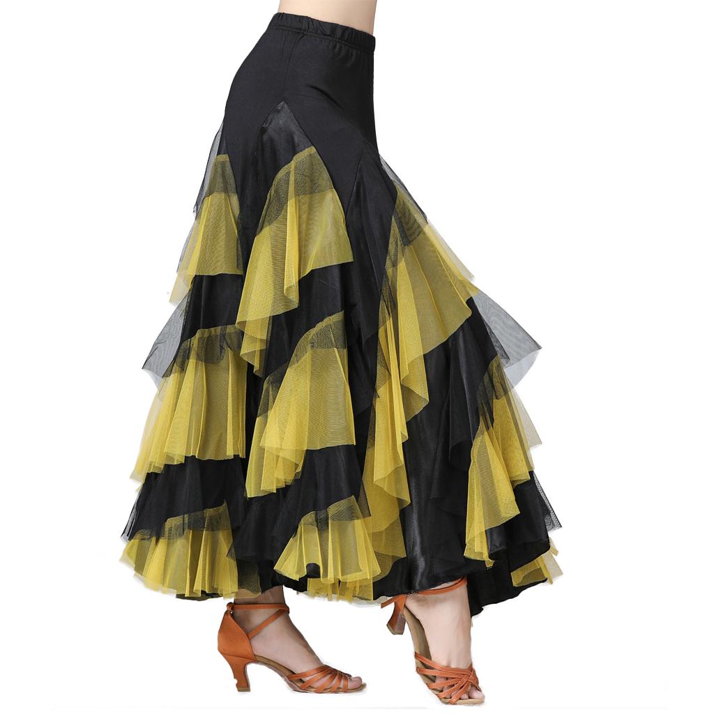 Flamenco Tanzsaal Walzer Tanzrock Damen Moderne Kostüme