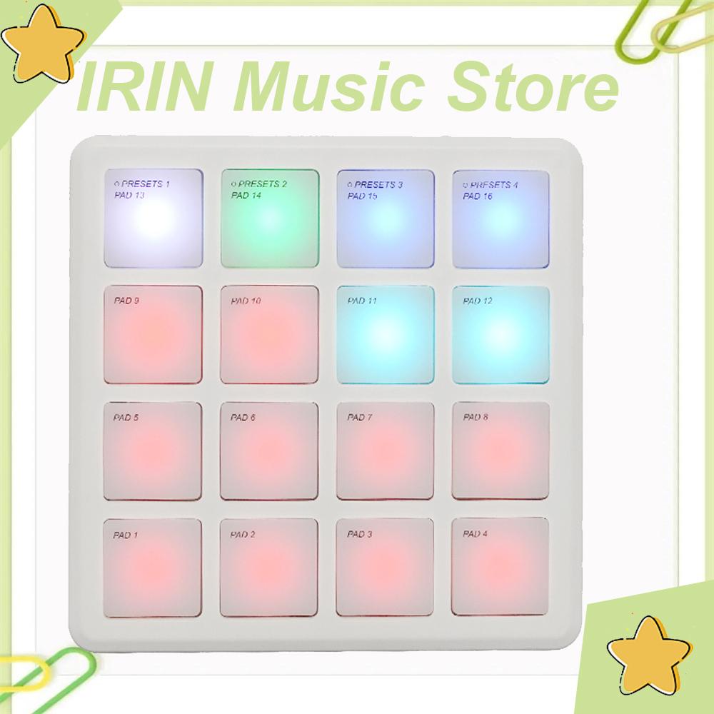 M-VAVE SMC PAD Pocket Pad Wireless MIDI Controller 16 Pads Suitable Percussion Keyboard USB-C Interface Portable Accessories