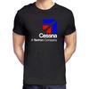 WANGJIA Cessna Aviation A Textron Company Mens Black T-Shirt Unisex Tee Clothing