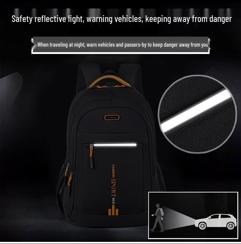 Trendy Oxford Cloth Backpack for Junior High Students - Spacious & Casual Design