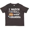 Inktastic I Watch Football With My Grandma Toddler Kids Boys T-Shirt Sports Boy Sport Cute