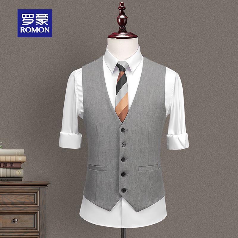 ROMON Men's Slim Fit Formal Suit Vest