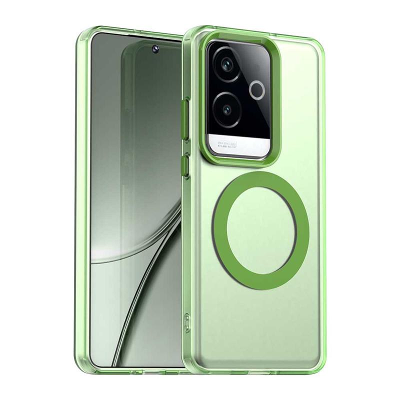 Transparent Case For Realme GT 6 China Case Realme GT6 Magnetic Adsorption Wireless Charge Back Cover For Realme GT 6 China Case