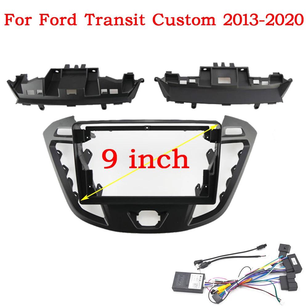 Universal 9-Inch Multifunctional Frame & Speaker Panel for Ford Transit/Tourneo Large Screen Navigation