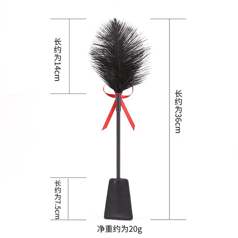 BDSM Cócegas com Pena Chicote Bondage Erótico Punir Fetiche Couro Palheta para Espancamento Brincadeira Flogger Brinquedos Sexuais Para Casal Mulher