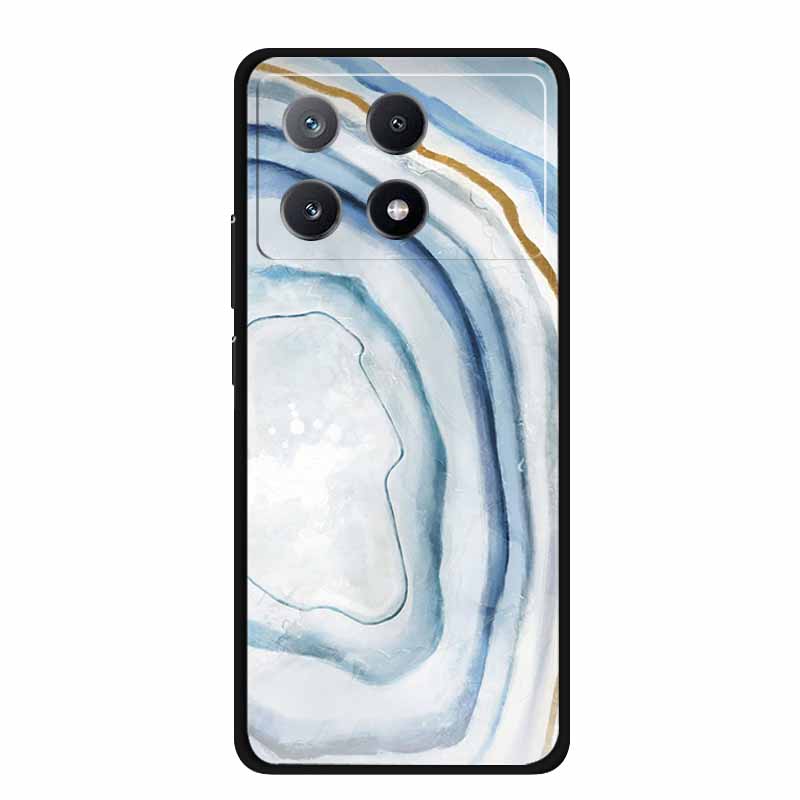 Marble Pattern Phone Case for Poco X6 Pro Clear Edge Cover Funda for Xiaomi Poco X 6 Pro Soft Transparent Coque Color Back Shell