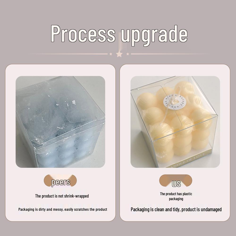 Handmade Scented Cube Candle Gifts - Creative Atmosphere Ornaments for Birthdays