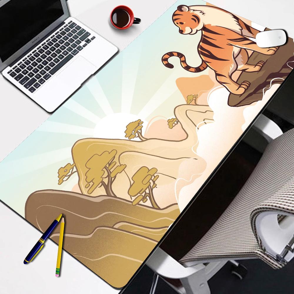 HYBXAXC Tiger Mousepad Gamer Pc Mouse Pad Gaming Accessories Desk Mat Computer Keyboard Mats Office Anime Extended Mouse Mat