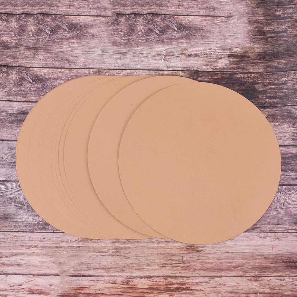 25 Pcs Round Paper Drawing Sketching Thickened Oily Hand Painting Kraft Paper Pad