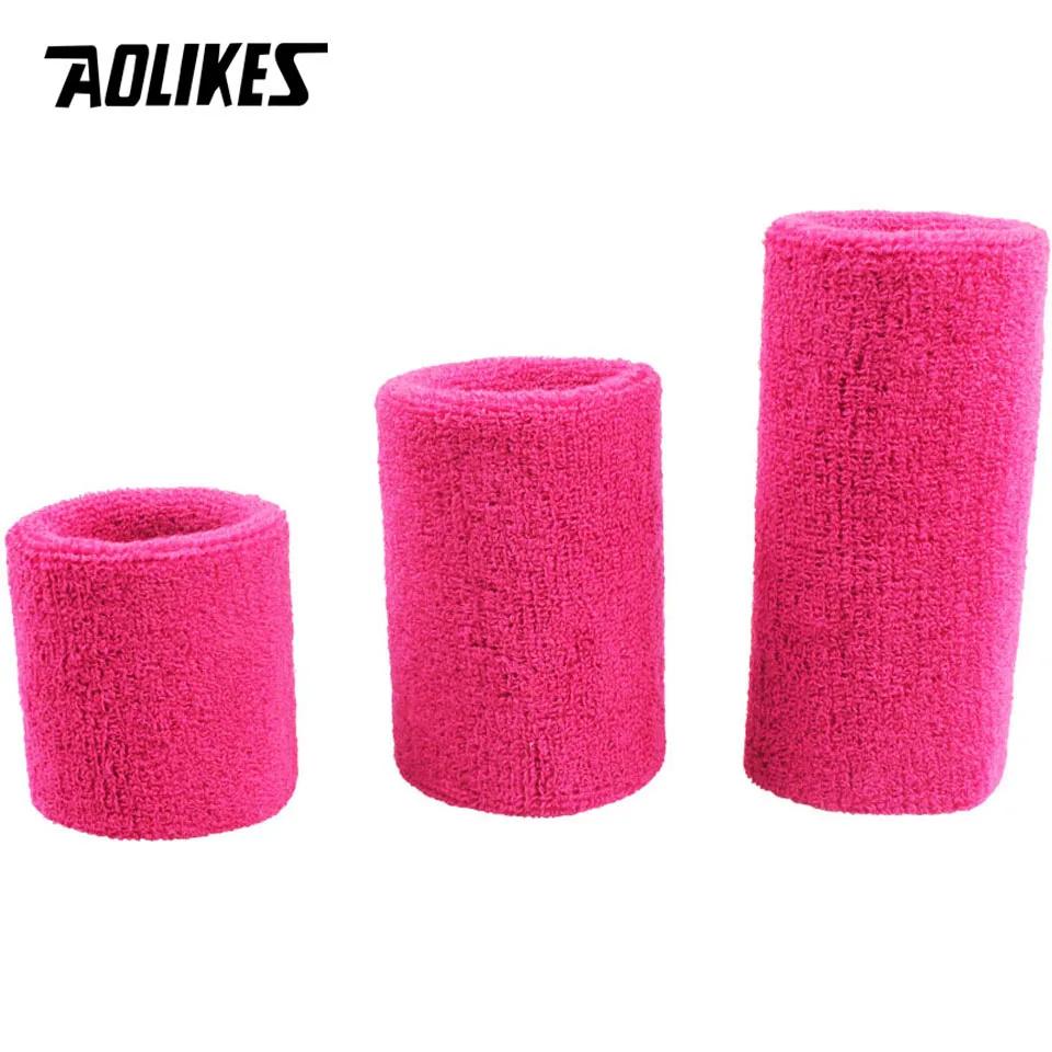 Aolikes 1Pcs Wrist Brace Support Wrap Tennis Wristband Sport Sweatband For Gym Basketball Volleyball Hand Sweat Band Polsband