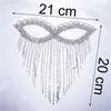 New Accessories Fringed Rhinestone Eye Mask Creative Face Mask Nightclub Party Flash Diamond Mask