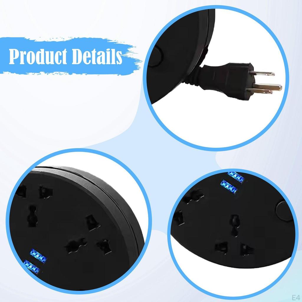 Stromverlängerungsleiste Haushalt Praktische Leiste für Wohnheim Heim Büro