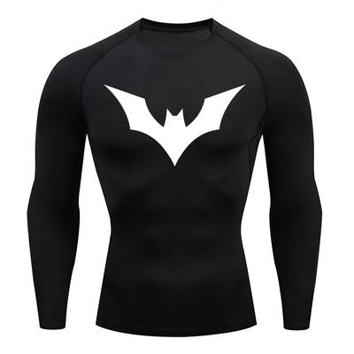 Trainning & Exercise Quick-drying Breathable Short-sleeved T-shirt Men's Compression Shirt Gym Superhero Sports Running T-shirt