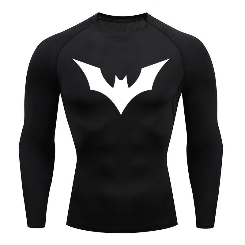 Trainning & Exercise Quick-drying Breathable Short-sleeved T-shirt Men's Compression Shirt Gym Superhero Sports Running T-shirt