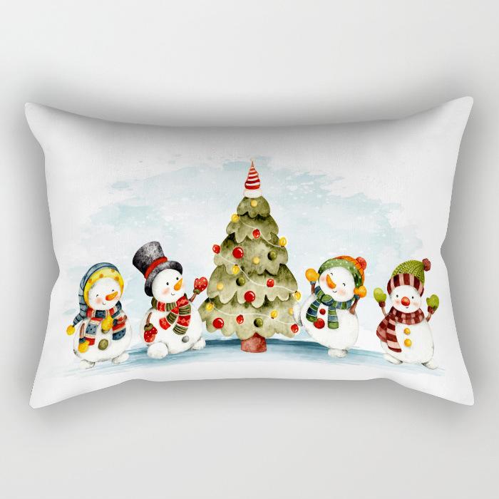 

Новая Рождественская серия Снеговик Наволочка для подушки Дом Гостиная Диван Спальня Подушка Наволочка 45 * 45Cm