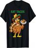Thanksgiving Day Turkey Eat Tacos Mexican Sombrero Funny T-Shirt