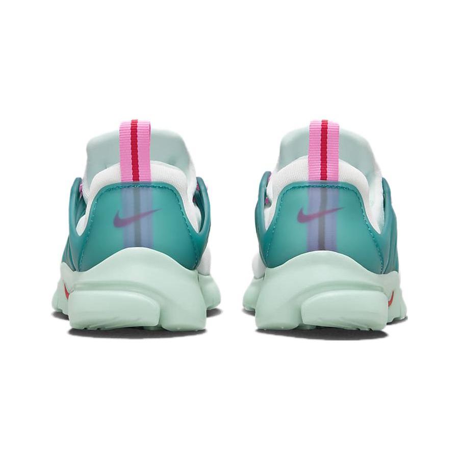 Nuevas Zapatillas de Running Nike Air Presto Resistentes a la Abrasión de Caña Baja para Niños Blanco Verde Niños de 3 a 7 Años 844766-103