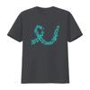 Damen Petrolfarbenes Band Eierstockkrebs-Aufklärung T-Shirt Schwarz Vintage Gewaschen Lässig Atmungsaktiv Bequem Designer Kleidung homme