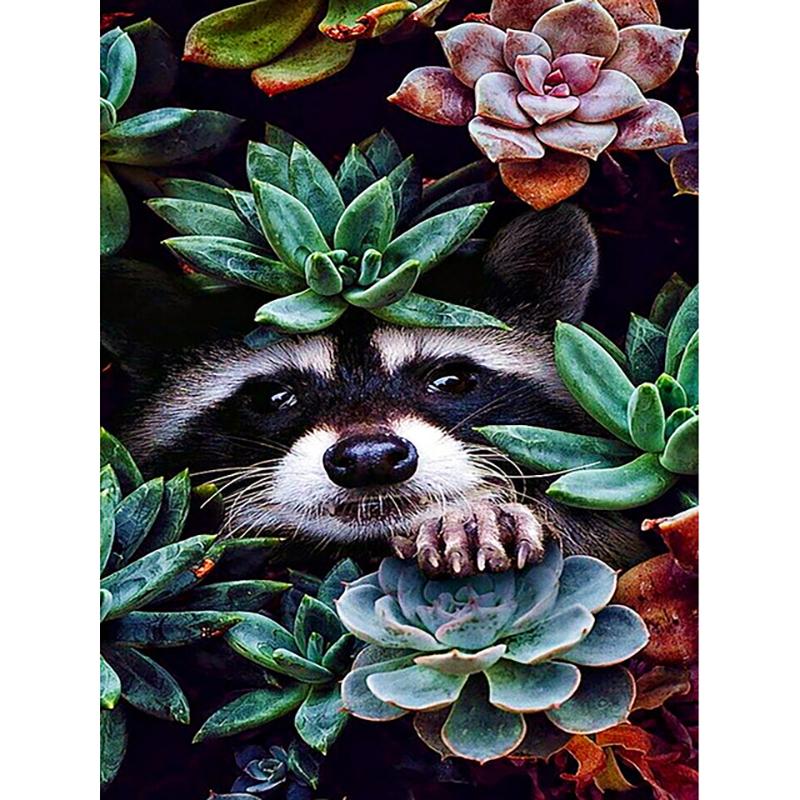 5D-Diamant-Stickerei, Tiere, Diamant-Gemälde, voller runder Bohrer, Tiger, Löwengesicht, Blumen, Bild von Strasssteinen, Heimdekoration