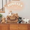 Livheart Mascot Posies Toy Poodle (approx. 16cm long) Cute Dog Plush Figurine 37770-32