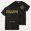 Orwell 1984 Impression Avant et Arrière Coton Été Décontracté Cool Lâche T-shirt