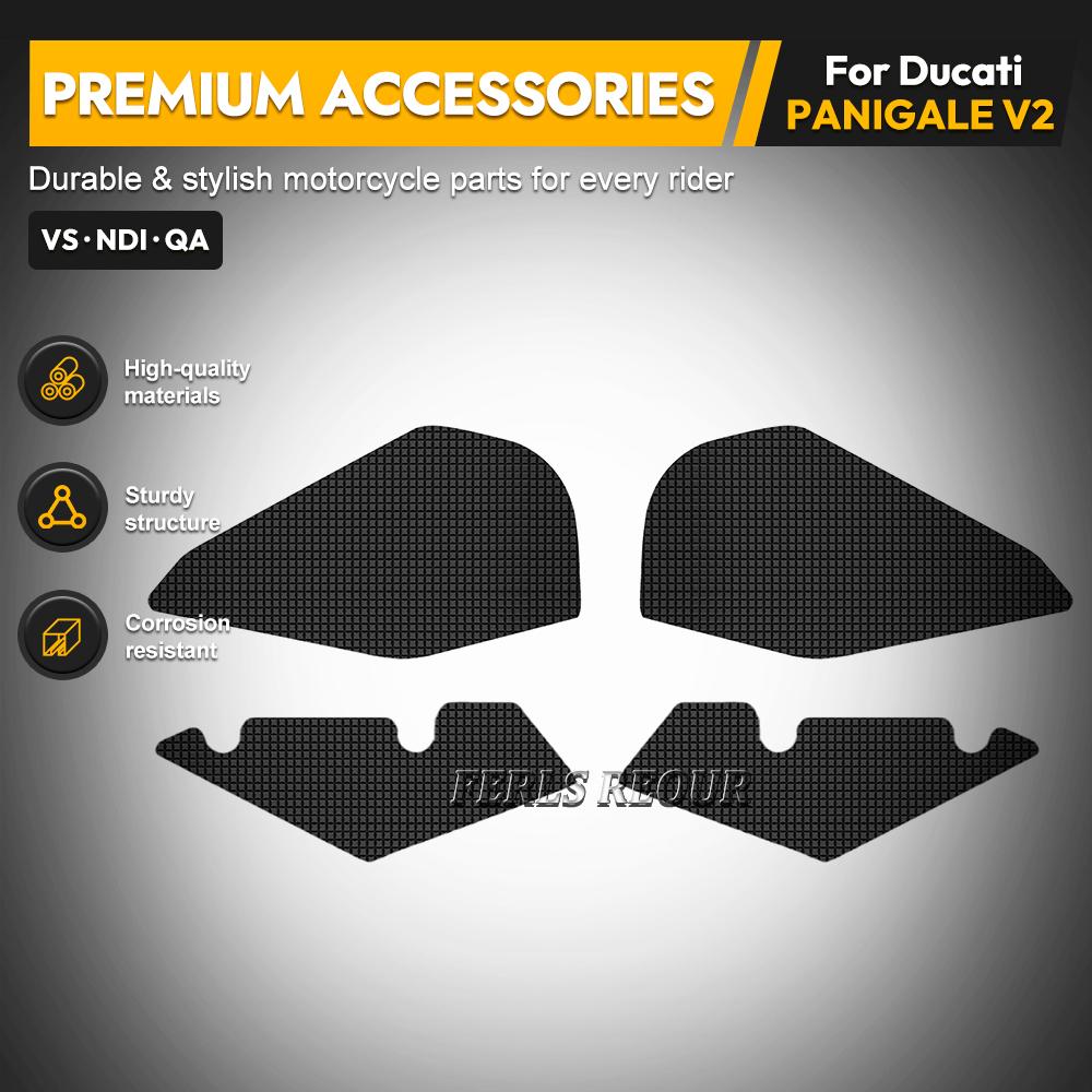 For PANIGALE V2 2025 Motorcycle Fuel Tank Protection Stickers Silicone Anti-slip Protection Pad Motorcycle Accessories