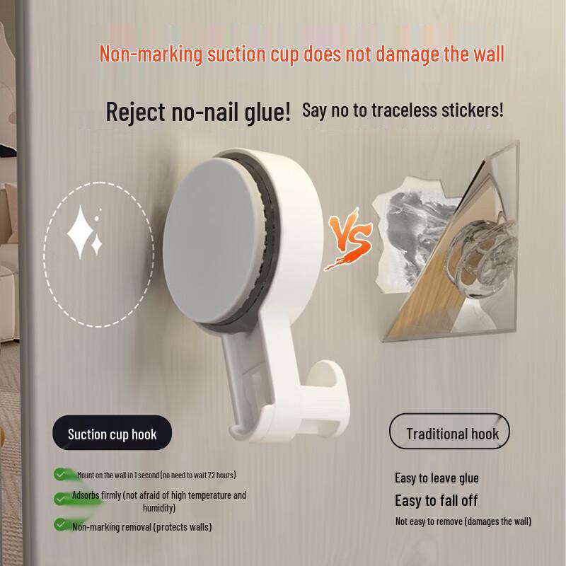 Heavy-Duty Traceless Wall Hooks (3-Pack)