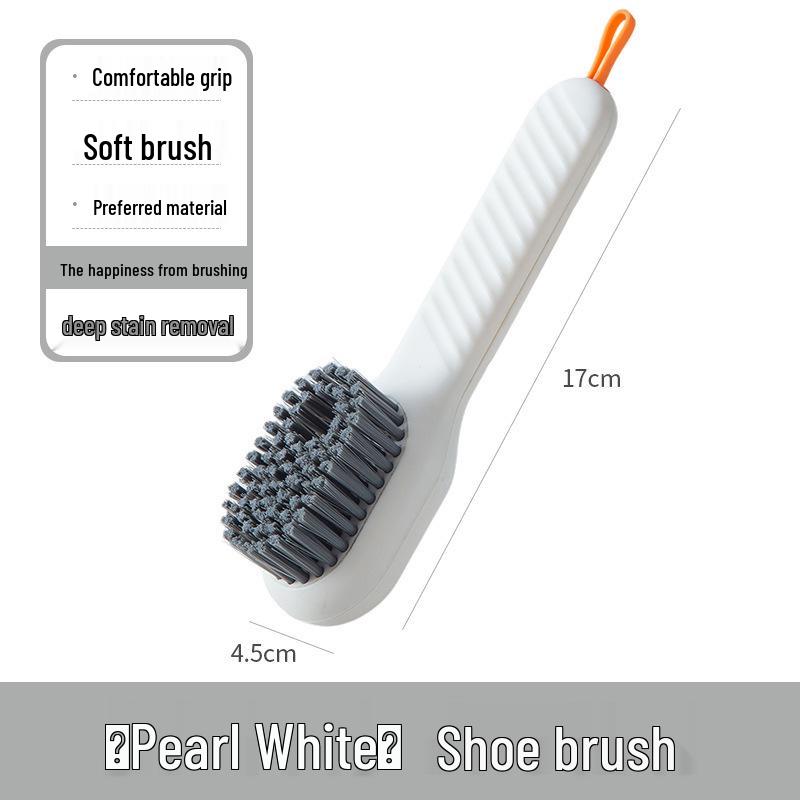 Multifunctional Shoe Brush with Soft Bristles - Liquid Add-On for Safe, Effective Cleaning