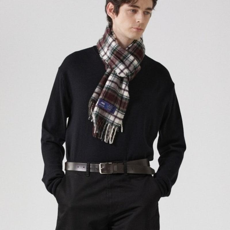 ABRAHAM MOON Merino Wool Muffler 25cm - Dress Macduff