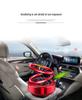 Solar-Powered Rotating Car Perfume with Double Ring Design