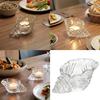 Thick Glass Sea Shell Tea Light Holders Clear Conch Shape Votive Candle Cup For Dining Table Centerpieces Decoration