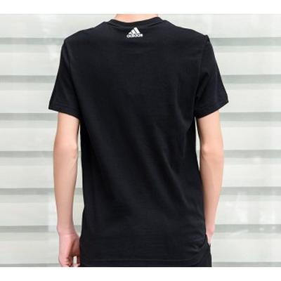 T Shirts Men's Black Crew Neck Moderate Straight Fit EK4730