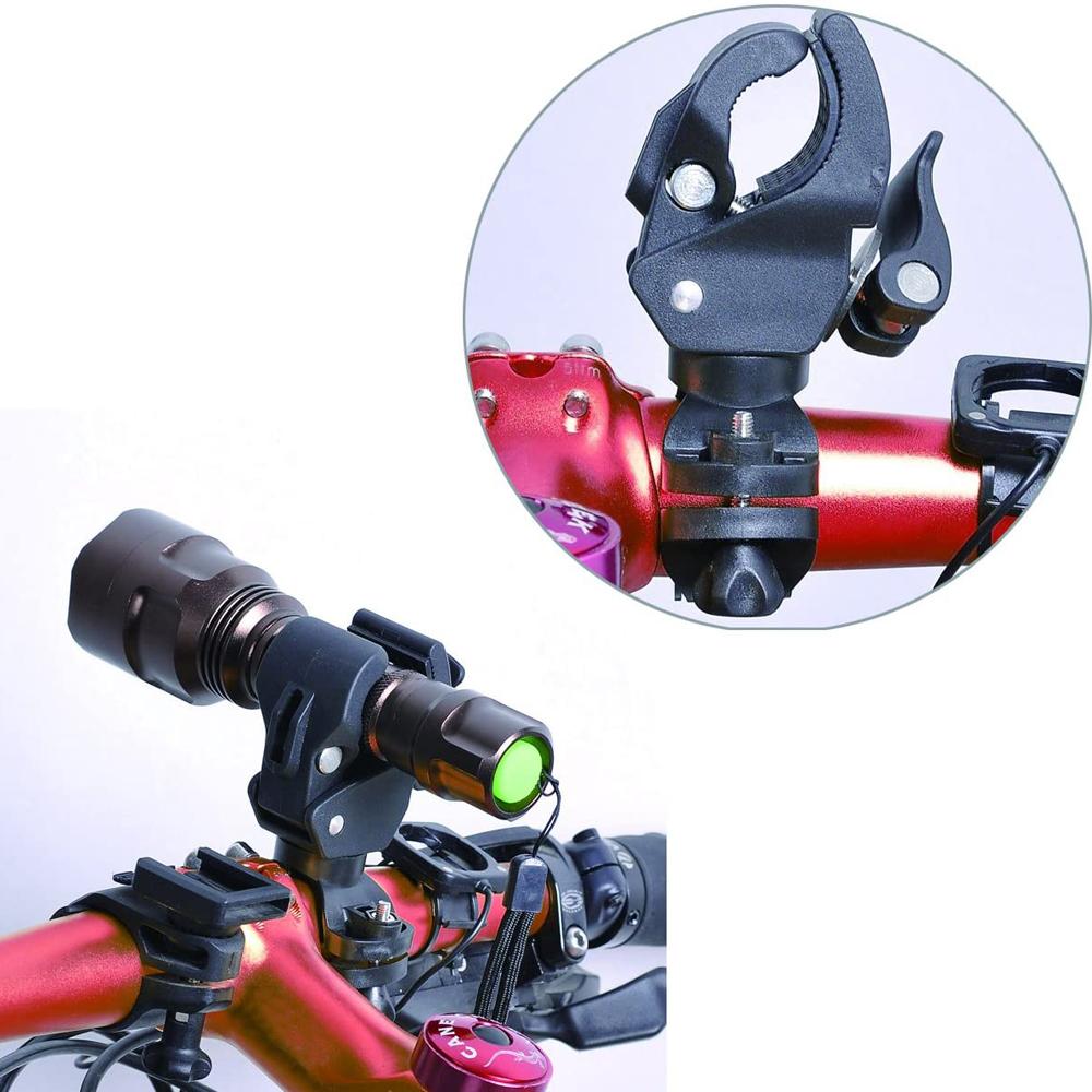 bike Rotating Road Bike Lamp Holder Bike Light Bracket Bicycle Light Stand Bike Flashlight Clamp