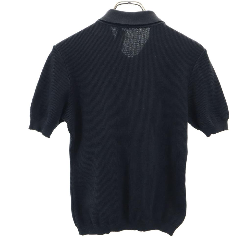 Salvatore Ferragamo Made in Italy Cotton Short sleeve half button sweater Women Used