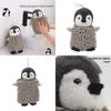 Penguin Plush Hand Towel With Absorbent Cotton For Kids And Adults