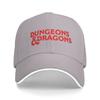 Dungeons  Dragons Logo 2 Baseball Cap  Female Male Print Trucker Hat Summer Fitted Retro Outdoor Gym Sun Snapback Cap