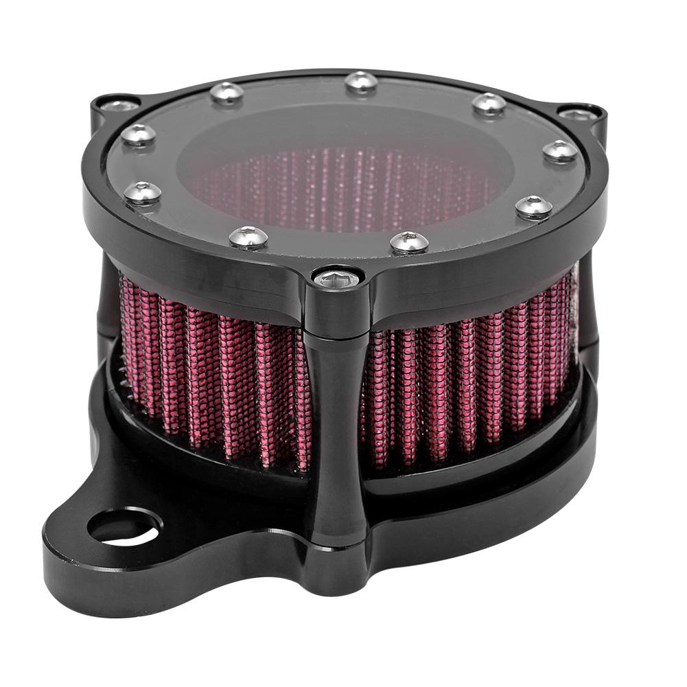 Motorcycle Black CNC Air Cleaner Intake System Filter Kit For Harley Sportster Iron XL 883 1200 72 48 1988-2022